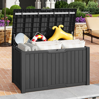 YITA 260 Gallons Water Resistant Resin Lockable Deck Box