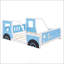 Lit plateforme double classique en forme de voiture avec roulettes