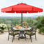Parasol de marché festonné Holmquist avec inclinaison et levage à manivelle-303353557-377547165