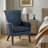 Mindy Quilted Back Arm Chair with Nailhead Trim-1521343755