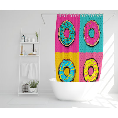 Eliu 13 Piece Polyester Shower Curtain Set