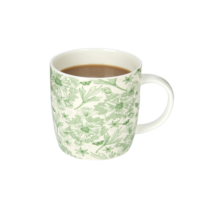 Botanical Bone China Mugs, 4