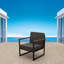 Chaise de patio avec coussins