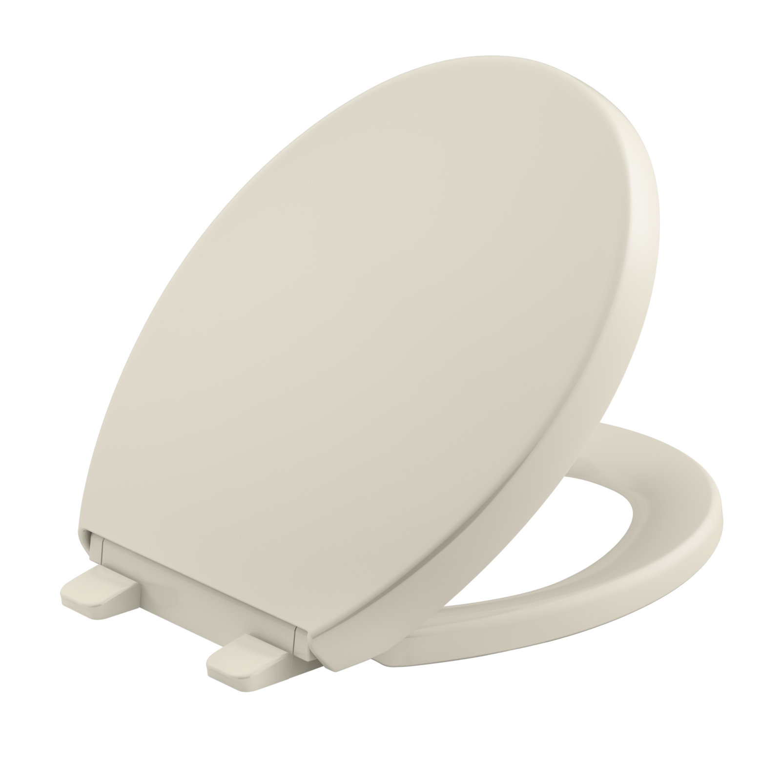 Reveal Quiet-Close with Grip-Tight Toilet Seat, Almond, Round