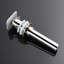  Push Pop Up Basin Waste Plug - Unslotted Suitable for Sink Without Overflow - Rising Round Ceramic Push Button