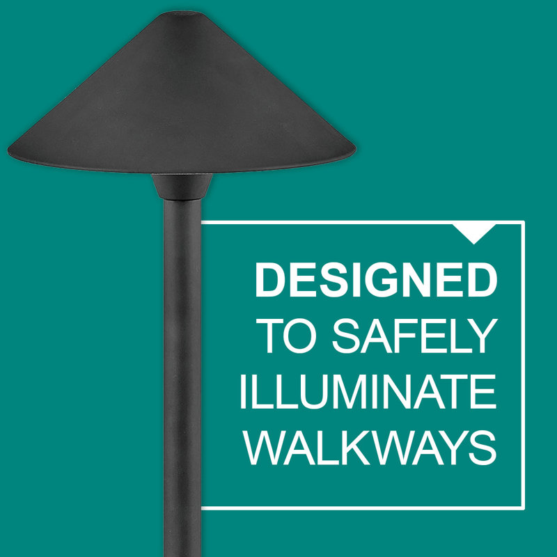 Low Voltage Pathway Light, Black, 15.75" H x 5.25" W x 5.25" D