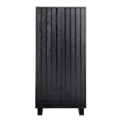 Brown Solid Wood 2 Door Accent Cabinet by One Allium Way