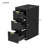 Wall Mounted Floating Cabinet, 12Inch Side Cabinet With Drawers, Mutifunctional Cabinet For Bathroom, Living Room (Bathroom Vanity Not Included)-1363543476