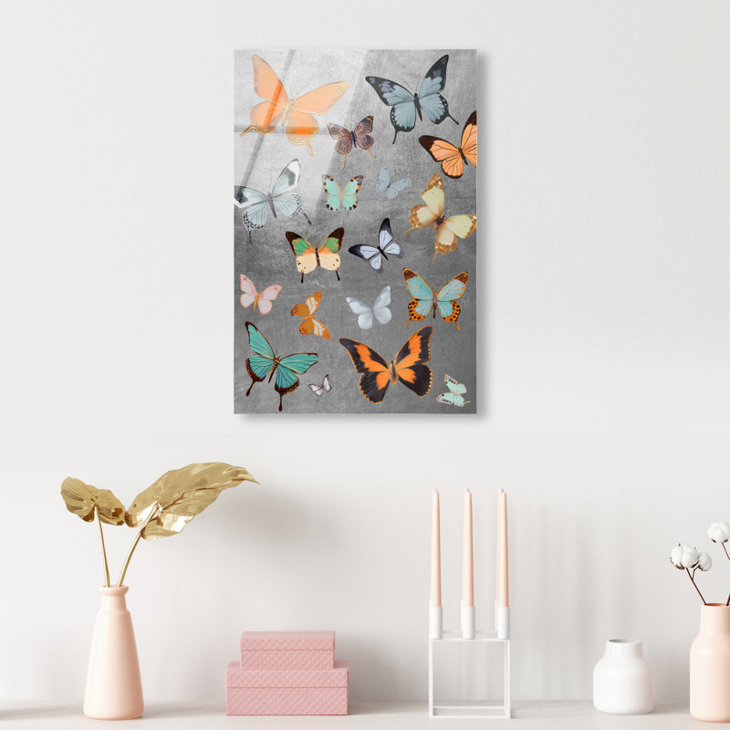 Silver Flight II Canvas Animals & Insects Print by Oliver Gal, 15"H x 10"W, High-Gloss Acrylic Print