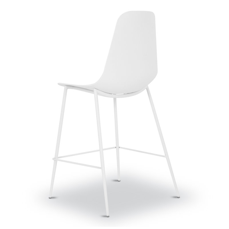 Sylvester Counter Stool, White