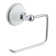 Brighton Single Post Paper Holder, Polished Chrome with White Porcelain