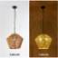Luminaire suspendu en corde de chanvre de 17 po de style luminaire suspendu pour îlot de cuisine, salle à manger, chambre à coucher naturelle, fer réglable et salle à manger décorative moulée, tissé
