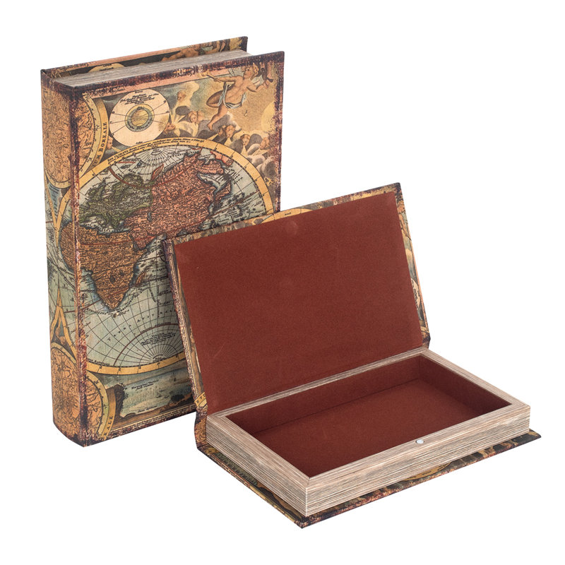 Chachere 2 Piece Medium Density Fiberboard (MDF) Decorative Box Set
