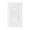White 6-speed smart wall remote control for ceiling fans