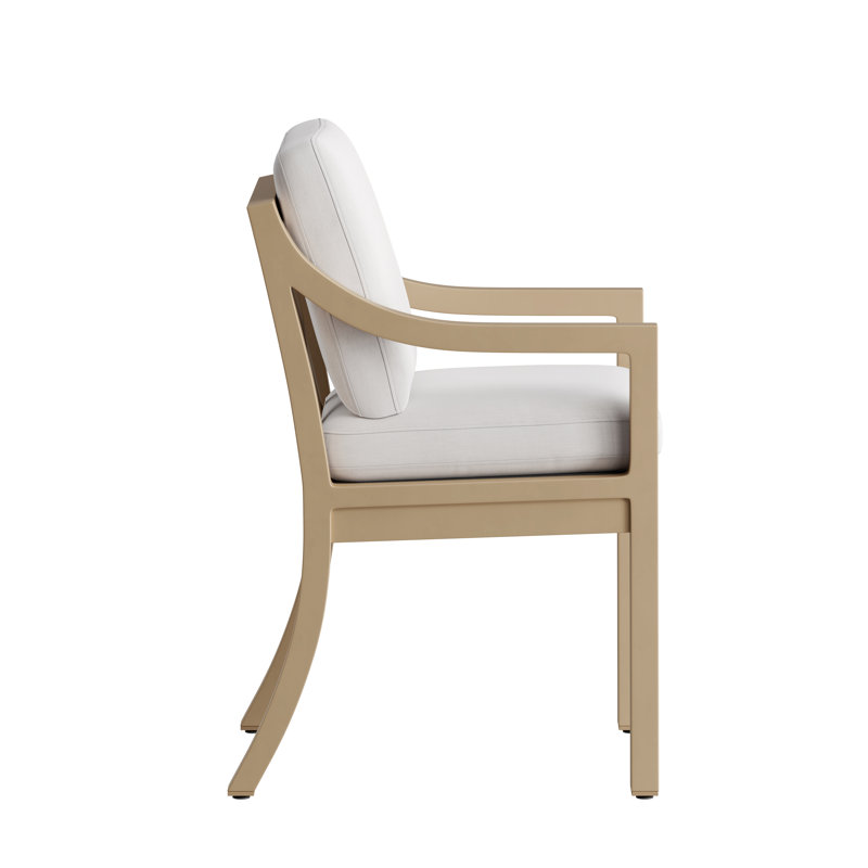 Dining Chair with Arms, Almond Bark