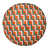 Orange / turquoise / blanc