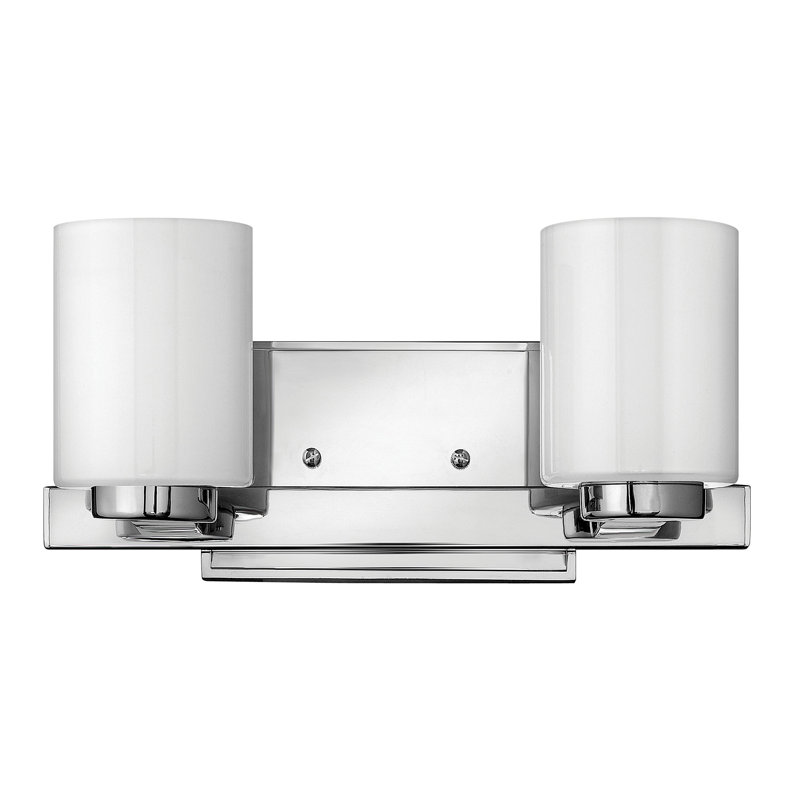Miley 2-Light Vanity Light, Chrome, Halogen