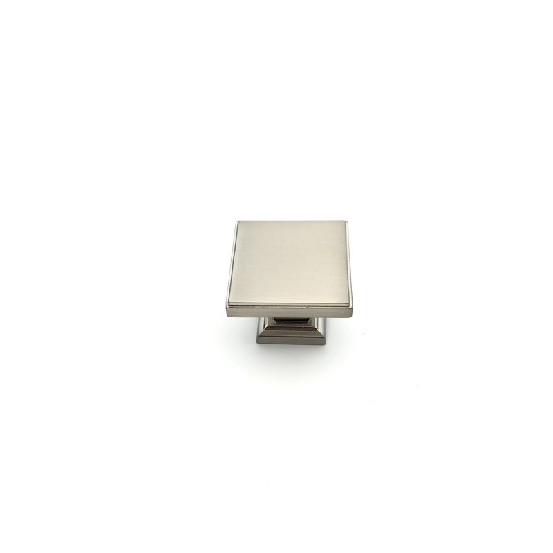 Poignée carrée 45 mm - Nickel brossé