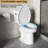 Comfortable Height Toilet, 1.28 , 4.8 Siphonic, Two, Side Single Flush, , , Gloss White 004, Bathroom Two Siphonic Flushing, Height, Ware Part
