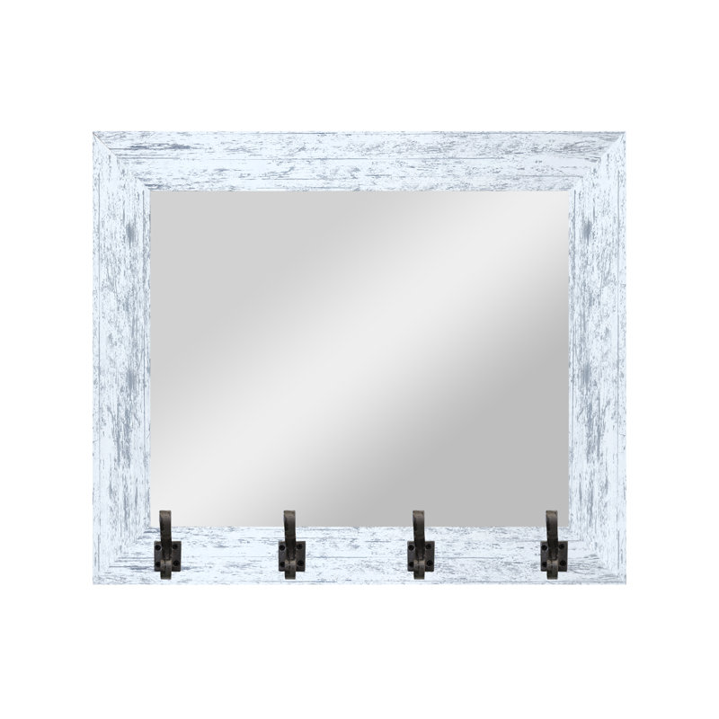 Miroir Tecopa, Bleu clair / acier