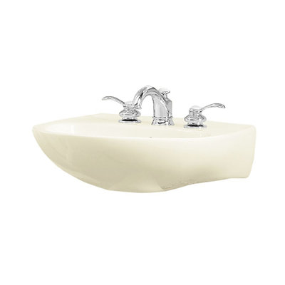 Sacramento Ceramic U-Shaped Pedestal Bathroom Sink with Overflow