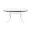 Brilliana Oval Metal Base Dining Table
