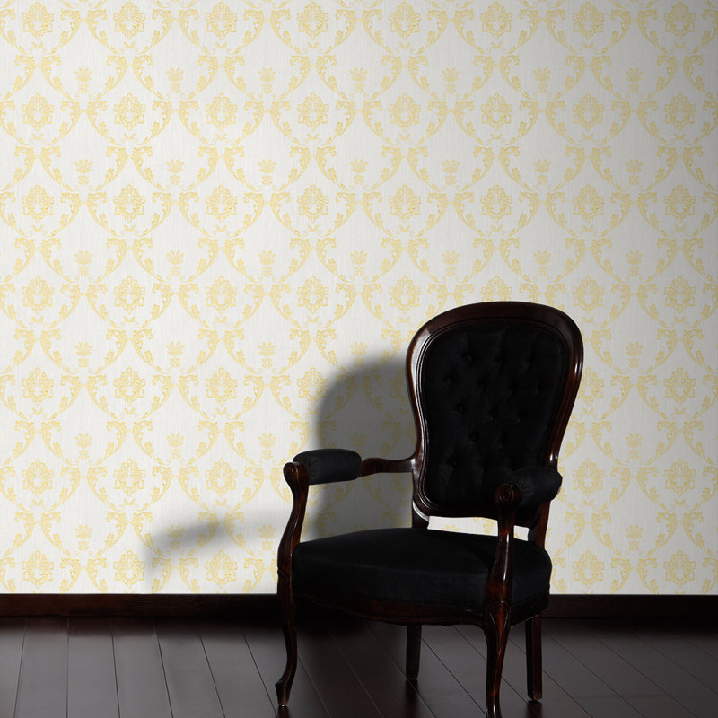 10.05m x 53cm Wallpaper, Metallic/White
