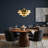 Industrial Adjustable Chandelier 1-Light Pendant Light With 3-Layer Gold Metal Shade, Vintage Hanging Lamp For Living Room-257683152