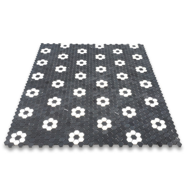10" x 11" Marble Novelty Mosaic Wall & Floor Tile