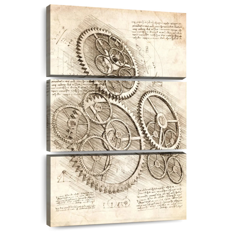 Laelle Cogs And Gears, 32" H x 20" W