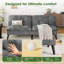 62.2" Upholstered Sleeper Sofa Bed Convertible Futon-1957441657