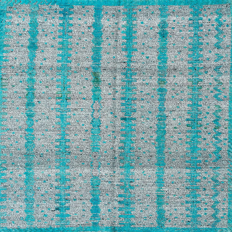 Tapis abstrait moderne 4360, Carré 3 pi