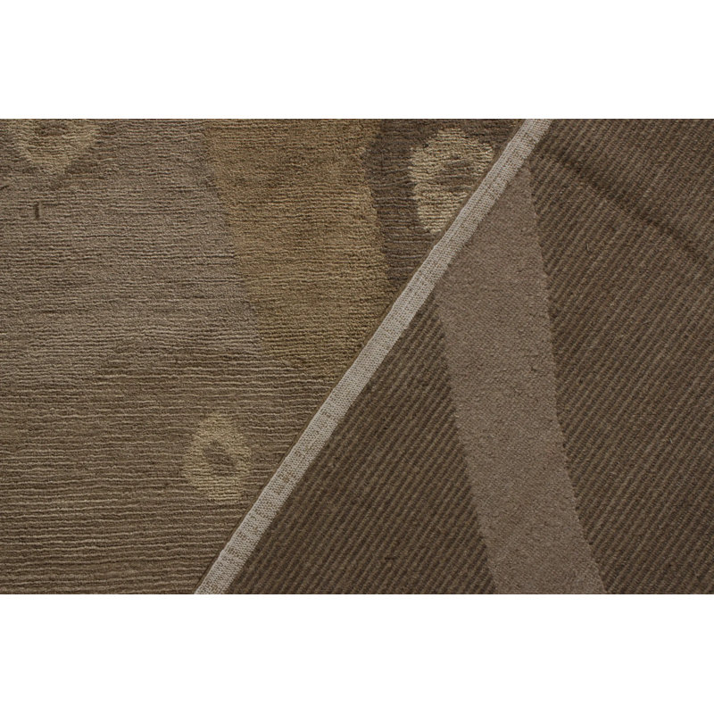 Handmade Silk and Wool Area Rug