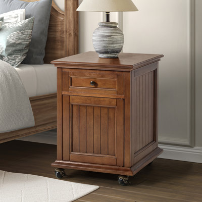 Boise 18''W Traditional Lift-Top End Table with Built-In Charging Station