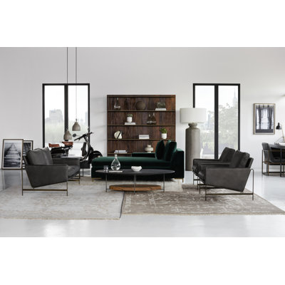 Mitchum 54'' Leather Loveseat