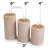 Fluted Ribbed LED Pillar Candles, with Reflective Melted-Wax Effect – Flickering Flame, Remote, Dimmable, Flameless, Battery Operated, Home & Wedding Decor (Set of 3)-115110076