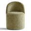 Chaise roulante rembourrée en chenille avec roulettes cachées (ensemble de 8)-132393793