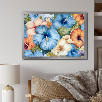 Hibiscus multicolore fleurs tropicales harmonie