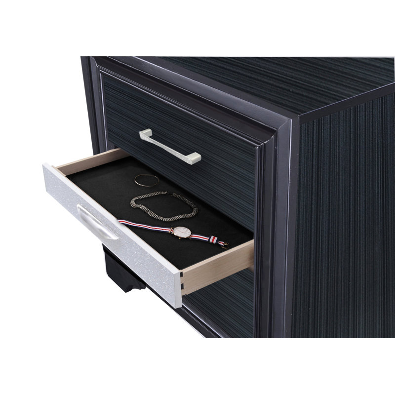 Table de chevet Naima, Noir