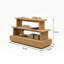 Vitrine simple en bois à trois couches-129674972