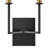 Lazlo 2-Light Two-Tone Candle Wall Sconce