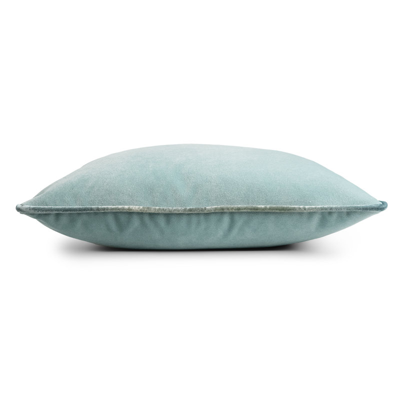 Velvet Pillow Cover & Insert, Basil, Square 20"