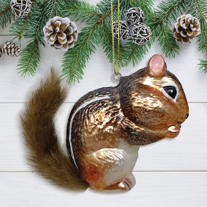 Ornement en forme d'arbre de Noël Chipmunk