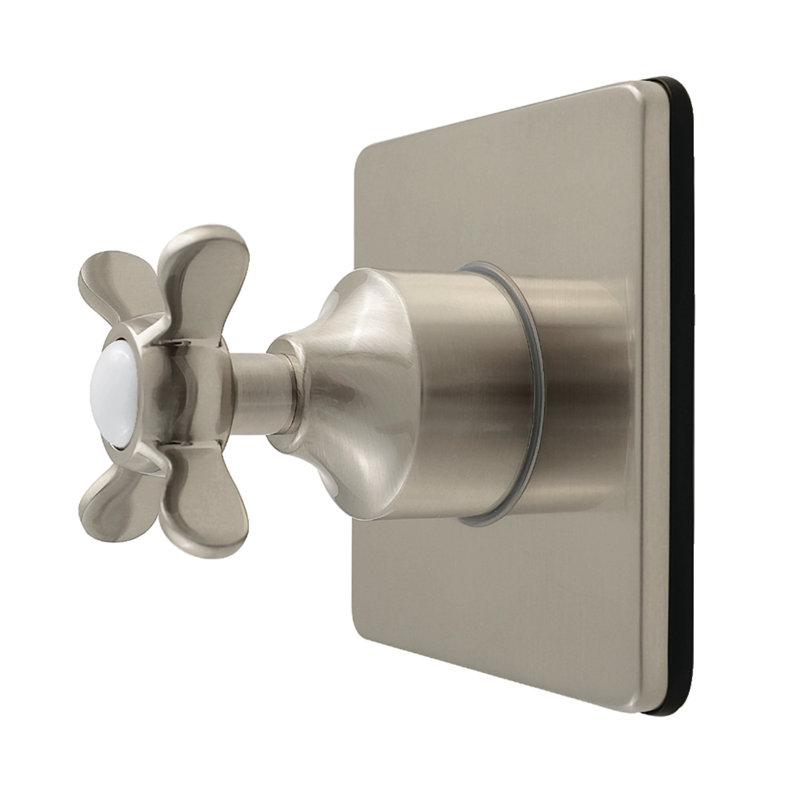 Kingston Brass Essex Single-Handle Wall Mount Six-Way Diverter Valve with Trim Kit, Polished Chrome