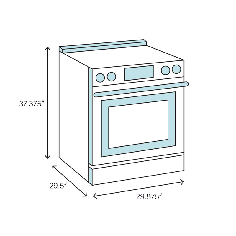 Café 30" 5.7 cu. ft. Slide-in Electric Range with Induction Cooktop, Matte White