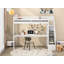 Lit simple Gulnar avec bureau intégré