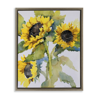 «Bright Brighting Bouquet», art mural encadré sur toile flottante par Theresa Heidel
