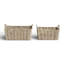 Handmade Seagrass Basket With Handles - Set of 2