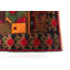 Tapis rouge Teimani 3 pi 7 po x 6 pi 3 po