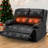 53.1'' Faux Leather Reclining Loveseat with Massage&Heat Function-211848369